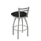 Holland Bar Stool Co 25" Low Back Swivel Counter Stool, Nickel Finish, Canter Espresso Seat 41125AN003 - alternate 4